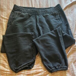 Aerie Cozy Black Jogger Sweatpants